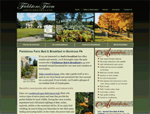 Tablet Screenshot of fieldstonefarmbandb.com
